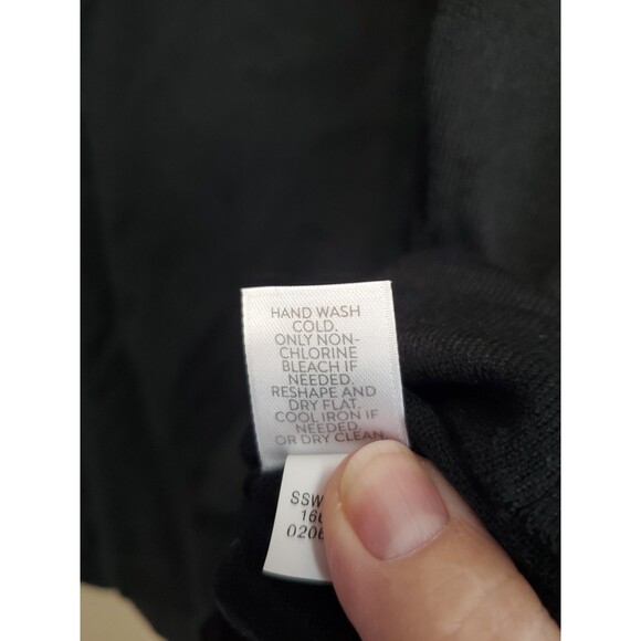 J Jill Black Wool Blend Long Sleeve Button-Up Cardigan Sweater Size XL NWT - Picture 7 of 7